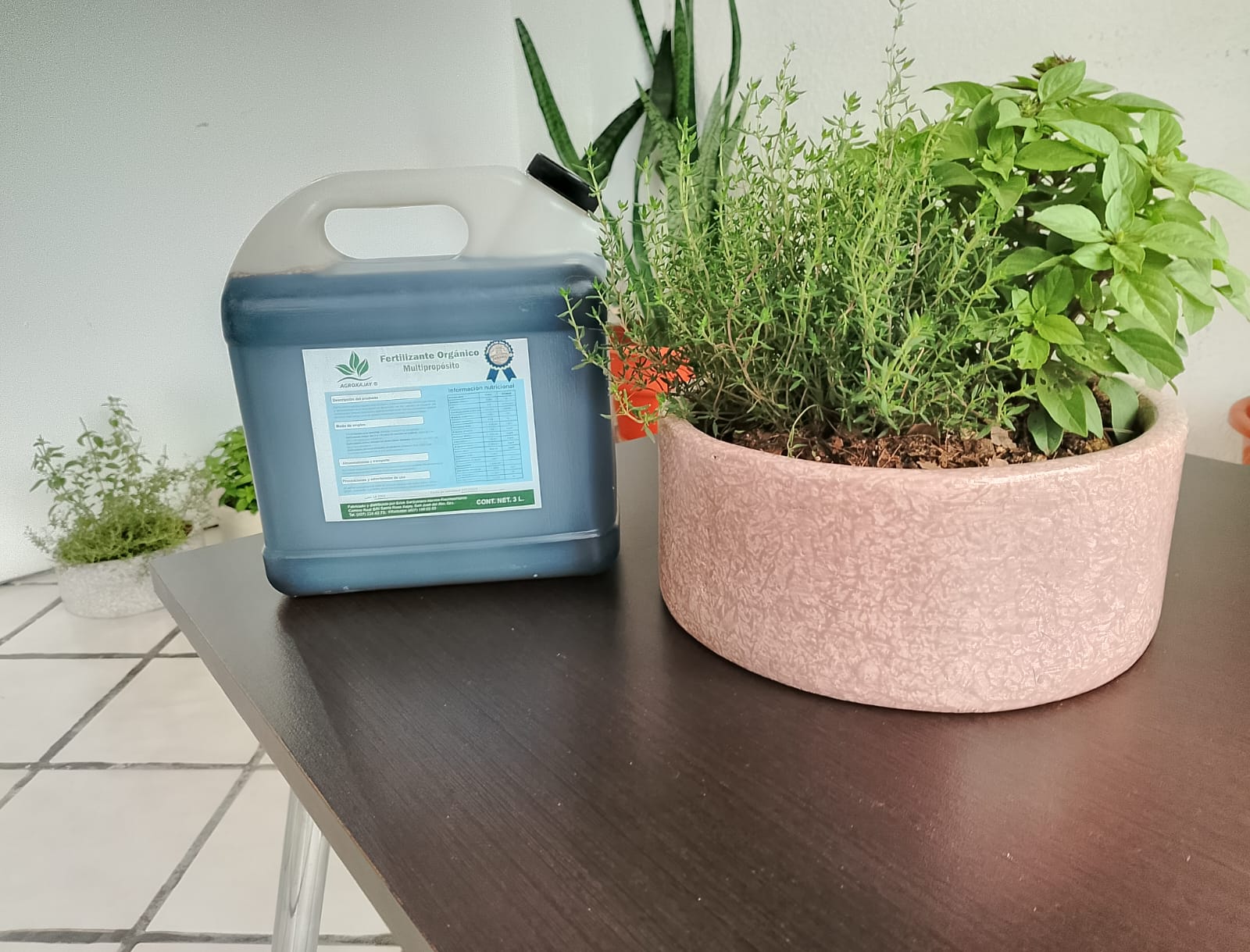 Fertilizante Orgánico Multipropósito de 3 litros (3 piezas)