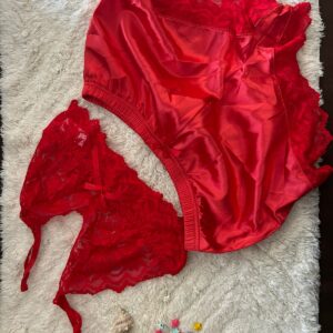 Conjunto de lenceria rojo talla XL pijama